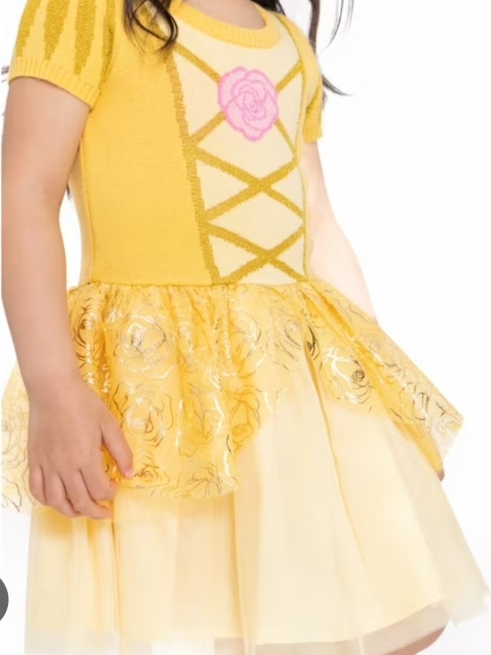 Disney Princess Toddler Girl Belle Halloween Dress, Size 4t
